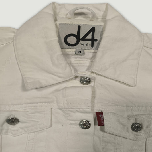 Women's Classic Rigid Denim Jacket - Optic White