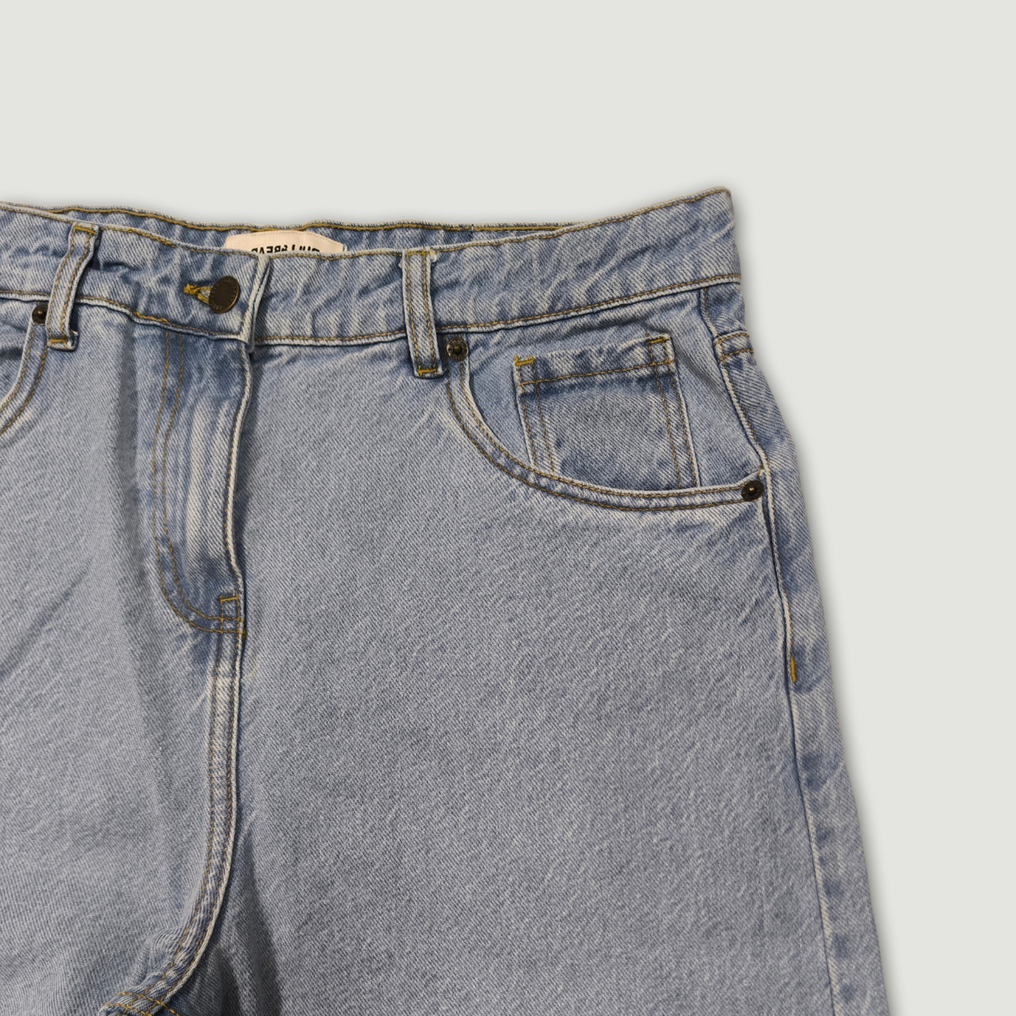 Men Baggy Fit Ripped Jean - Light Blue