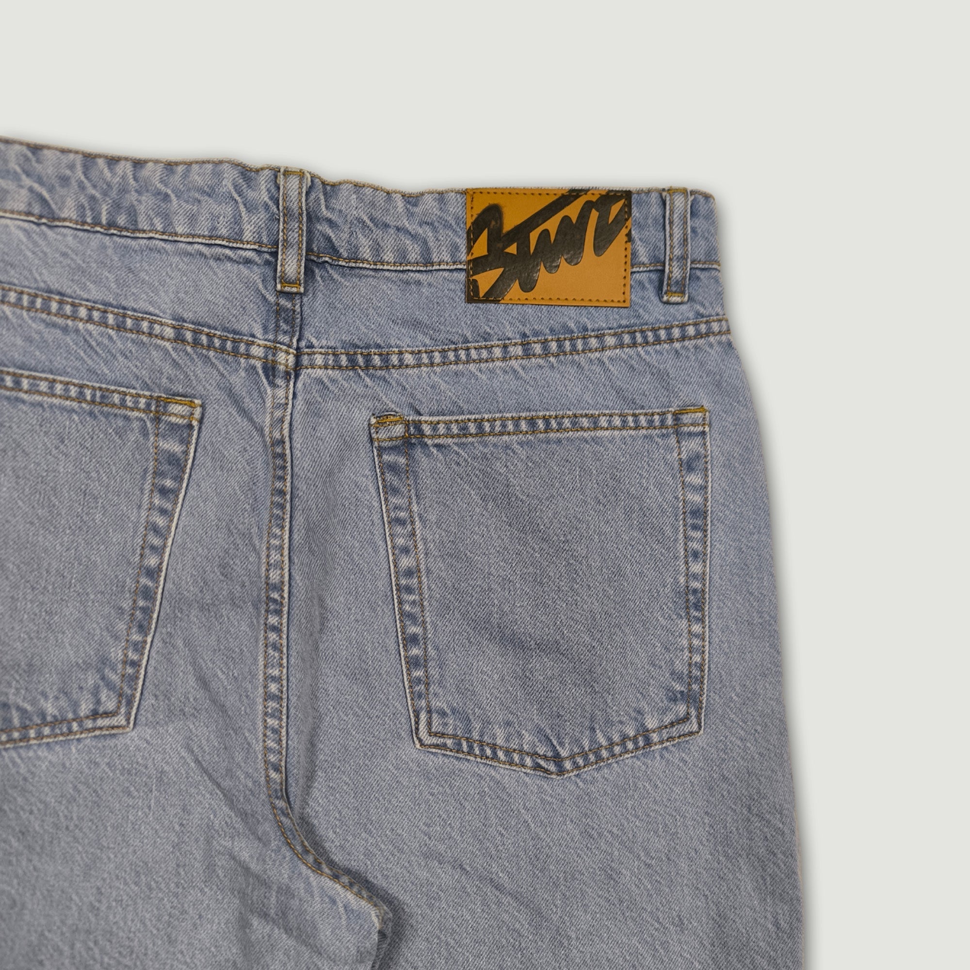 Men Baggy Fit Ripped Jean - Light Blue