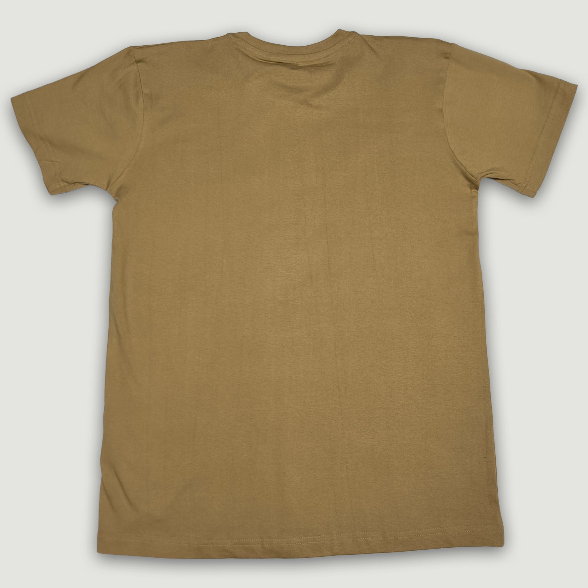 Men Muscle Fit Stretch T-Shirt - Tan