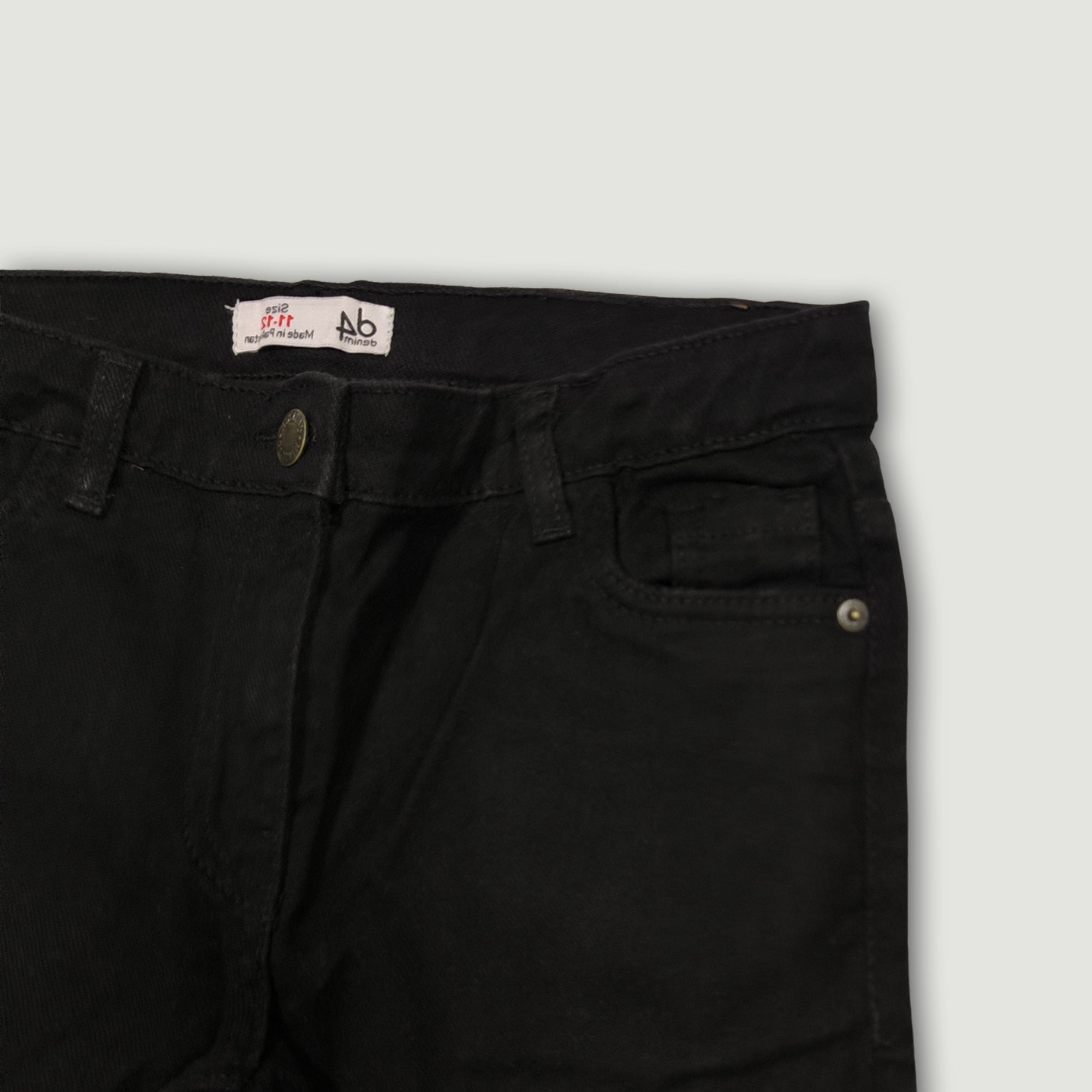 Boy Kids Essential Straight Fit Jean – Black