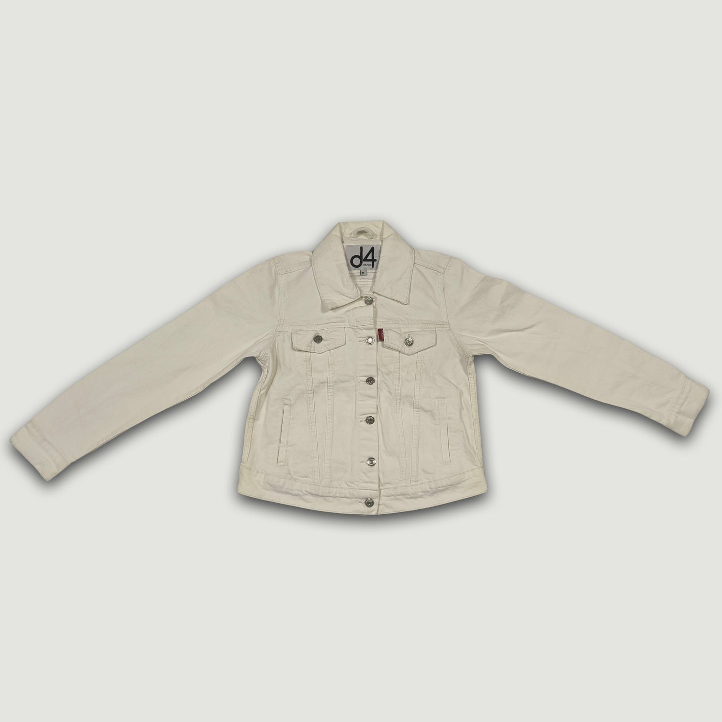 Women Classic Denim Jacket - Optic White