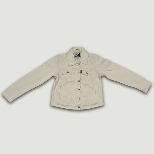 Women's Classic Rigid Denim Jacket - Optic White