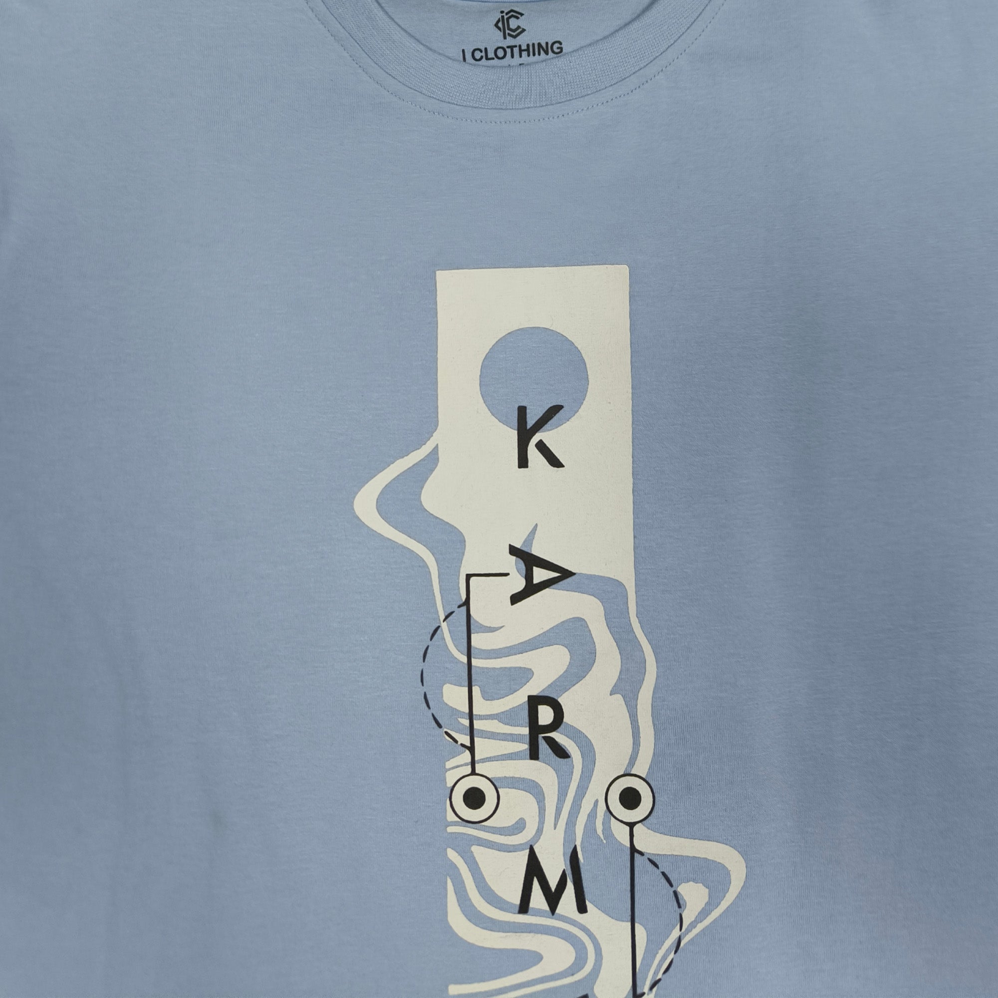 Men Muscle Fit Stretch T-Shirt - Dusty Blue