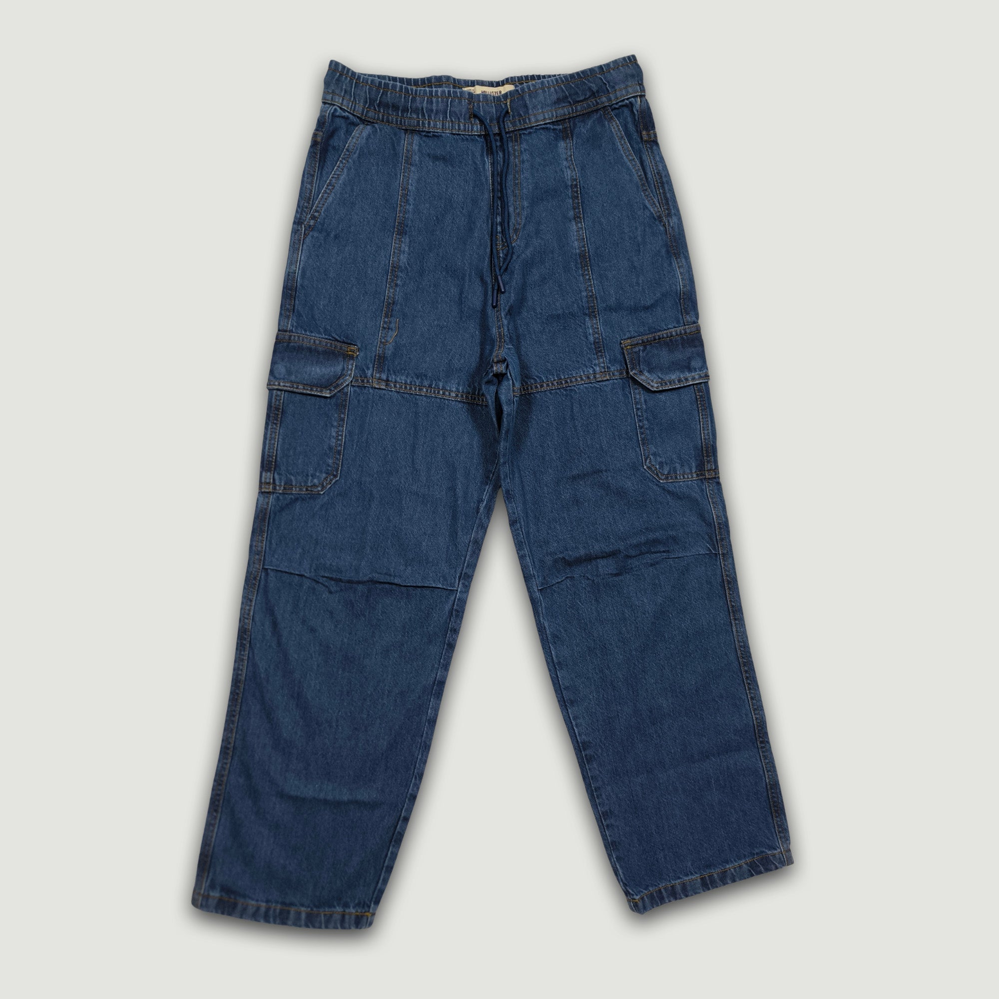 Men Cargo Jogger - Medium Blue