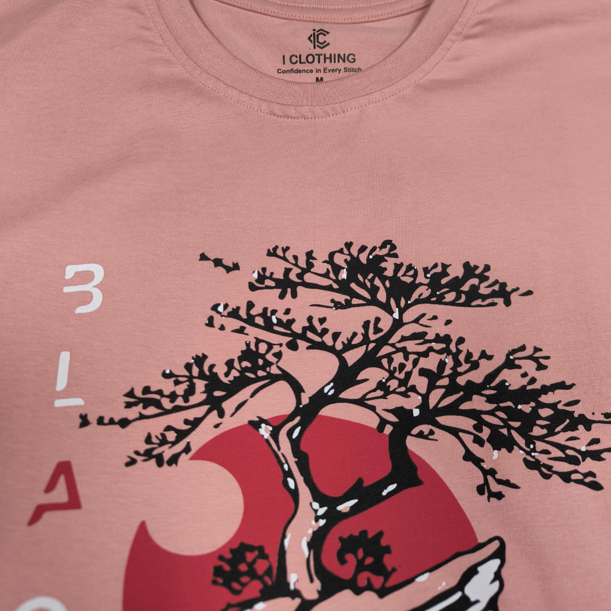 Men Muscle Fit Stretch T-Shirt - Dusty Pink