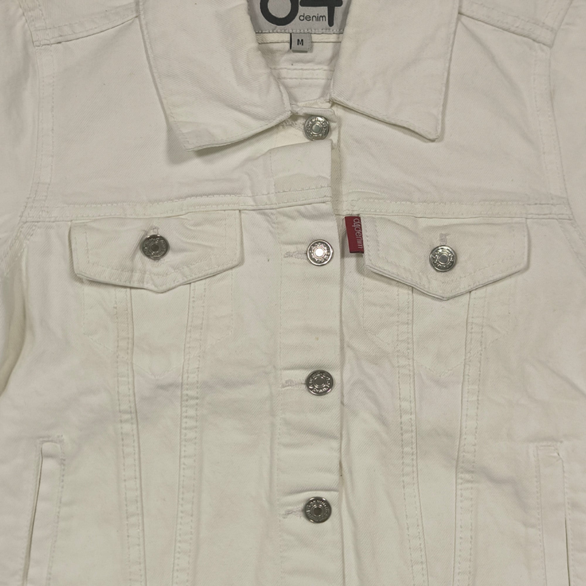 Women Classic Denim Jacket - White