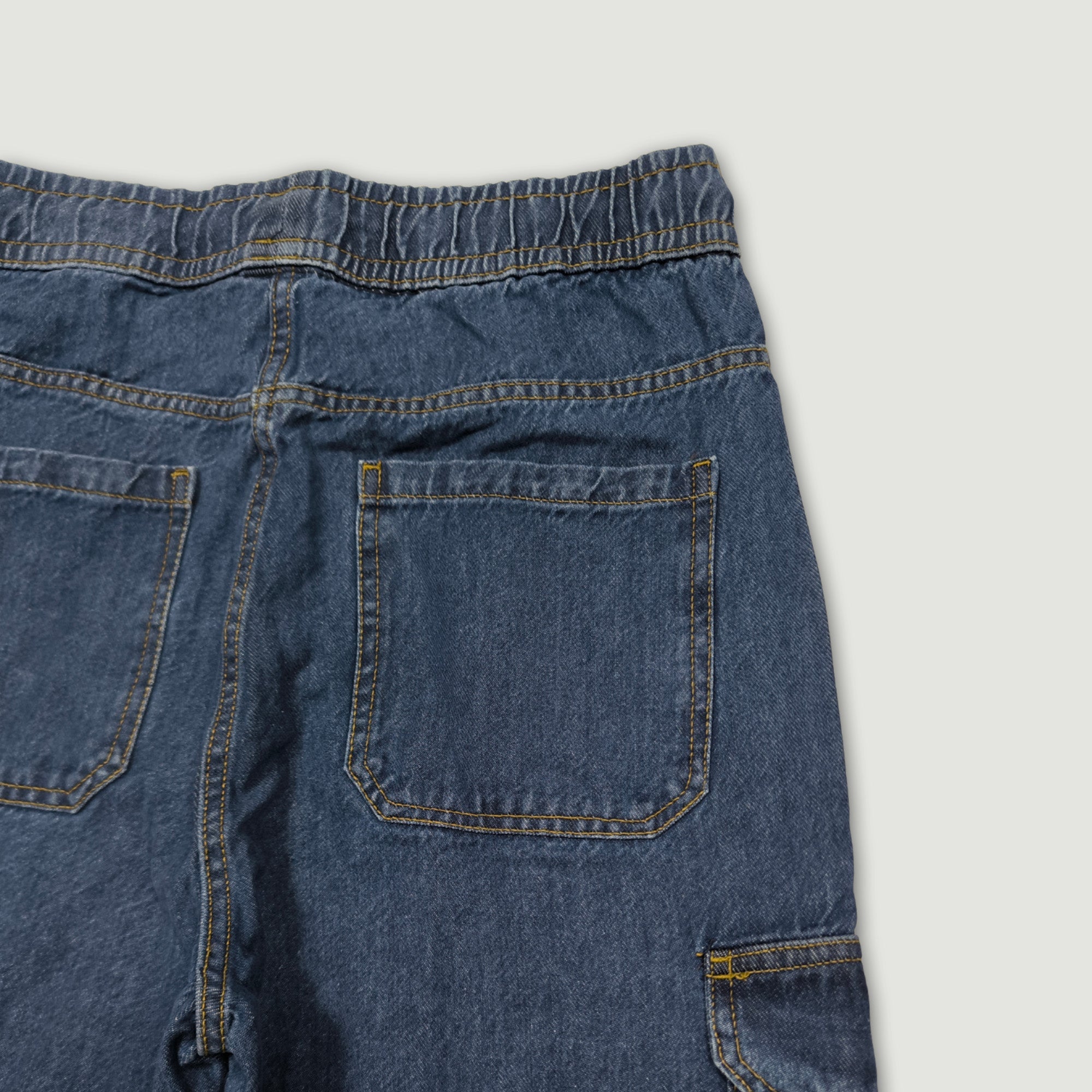 Men Cargo Jogger - Medium Blue
