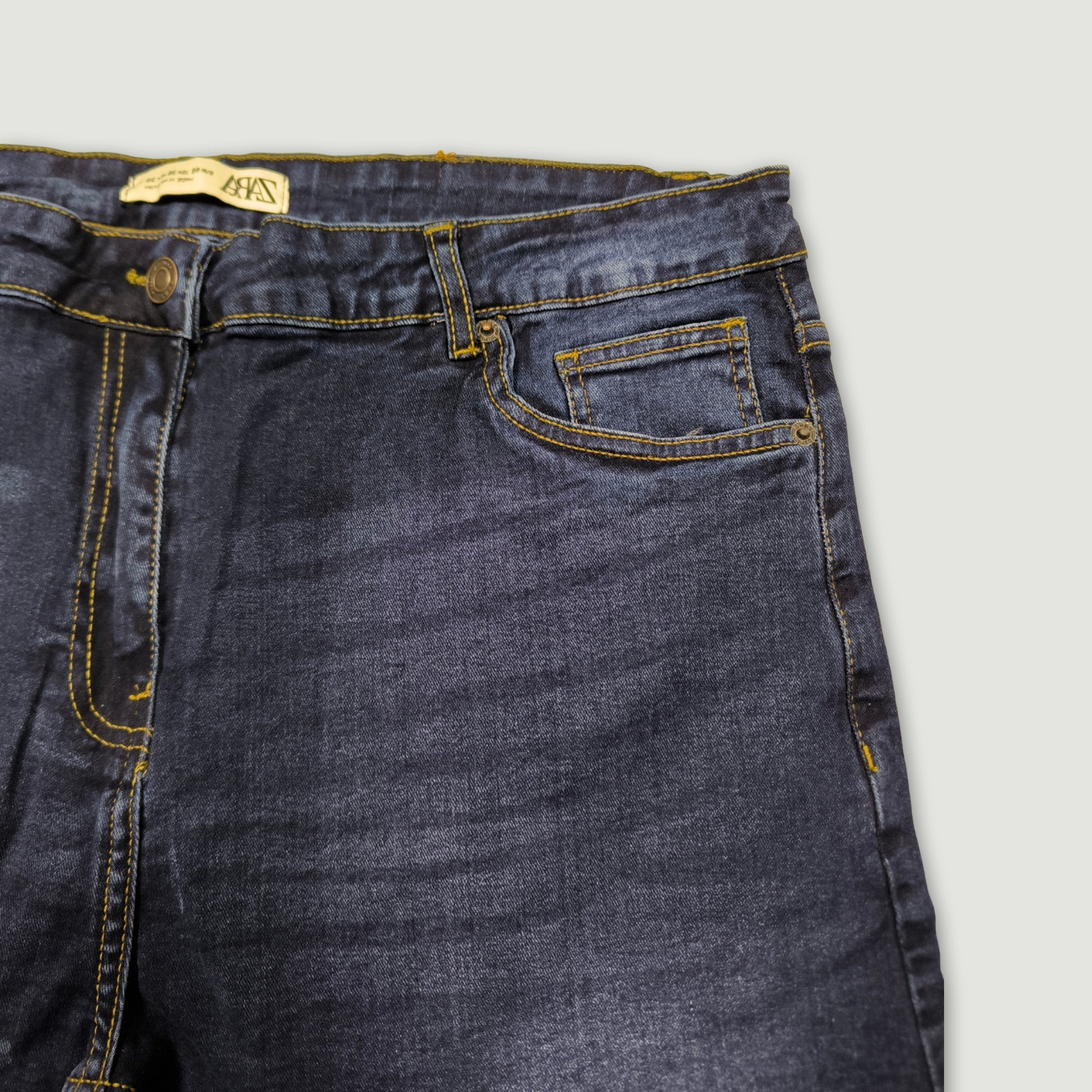 Men Slim Fit Denim Short – Dark Blue