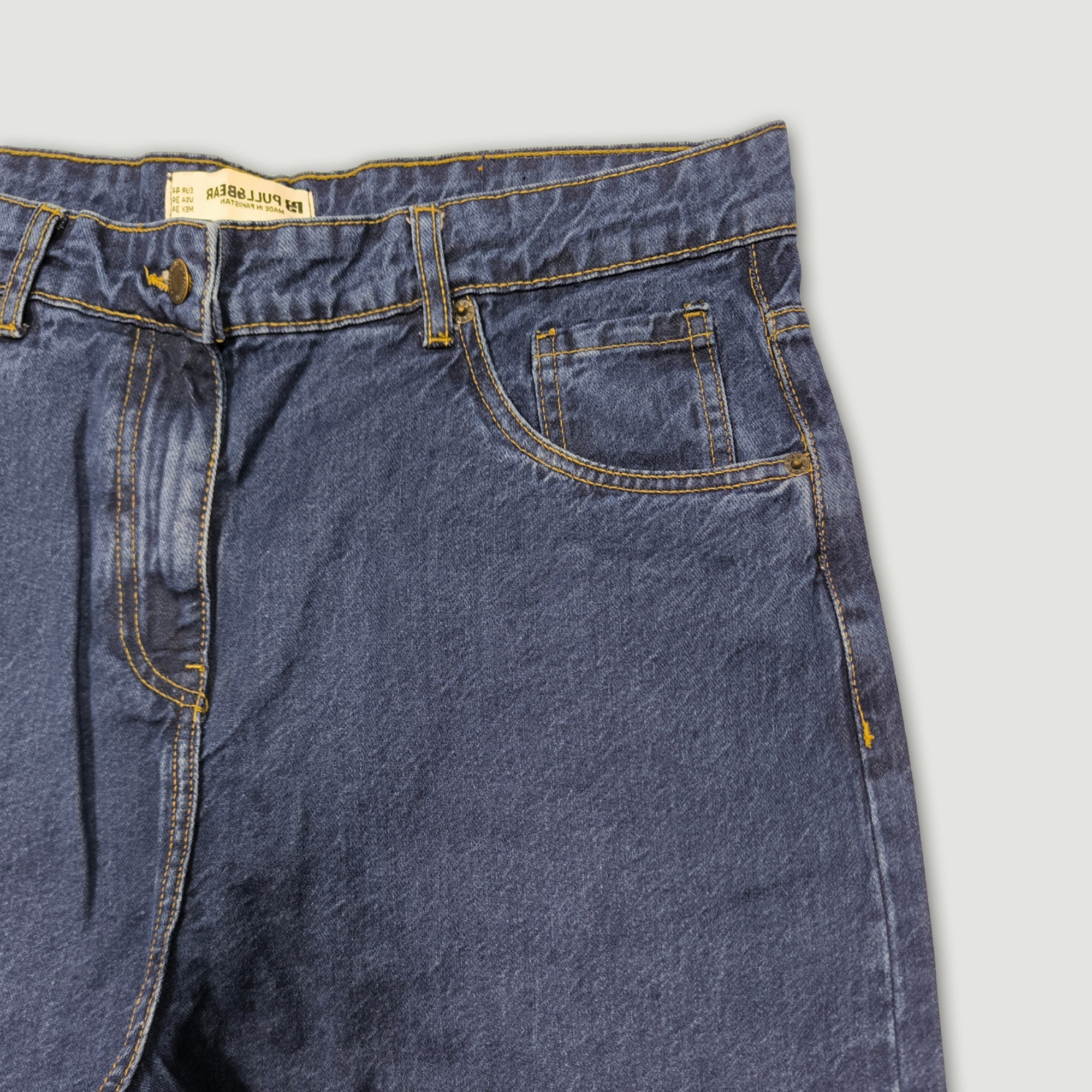 Men Baggy Fit Ripped Jean - Dark Blue
