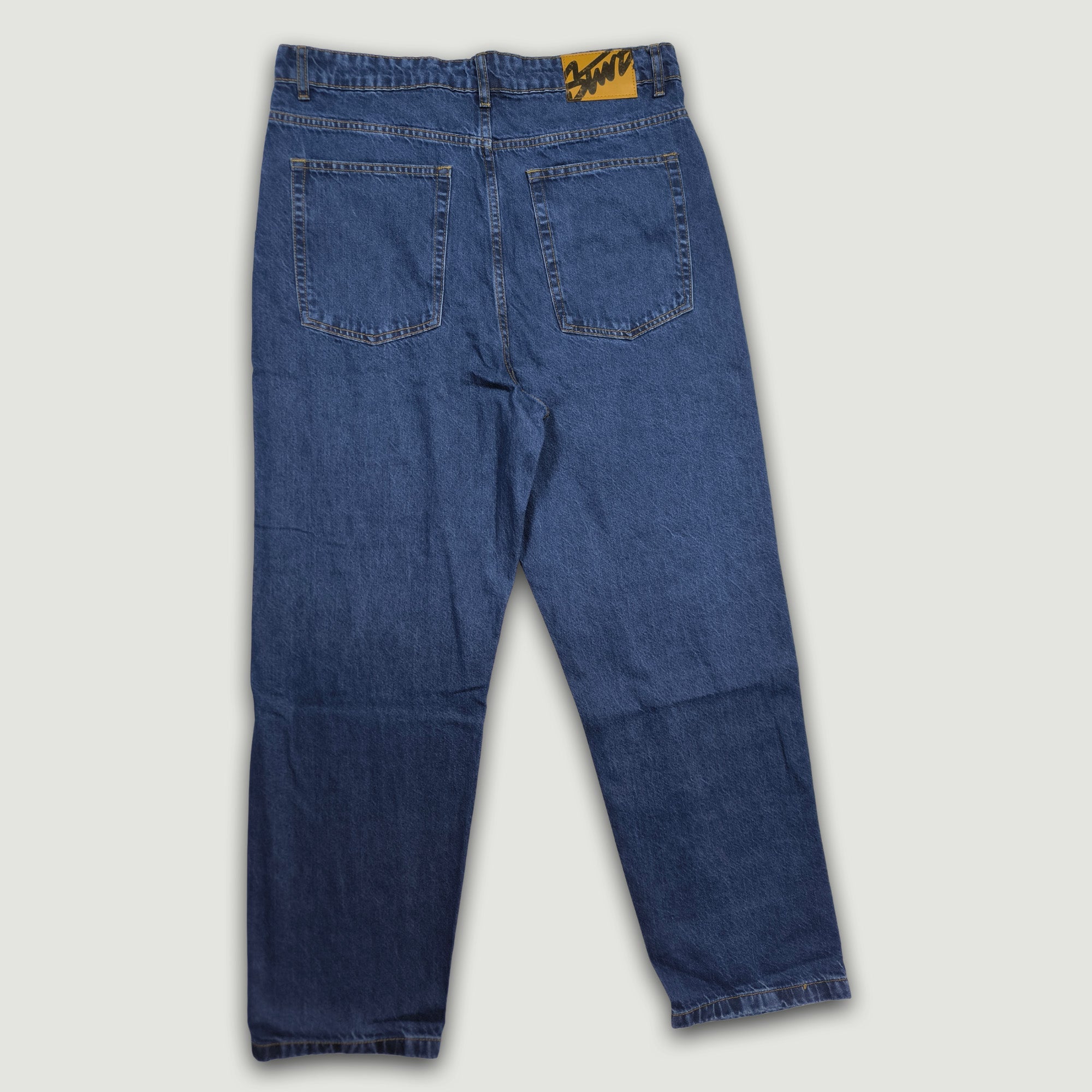 Men Baggy Fit Ripped Jean - Dark Blue