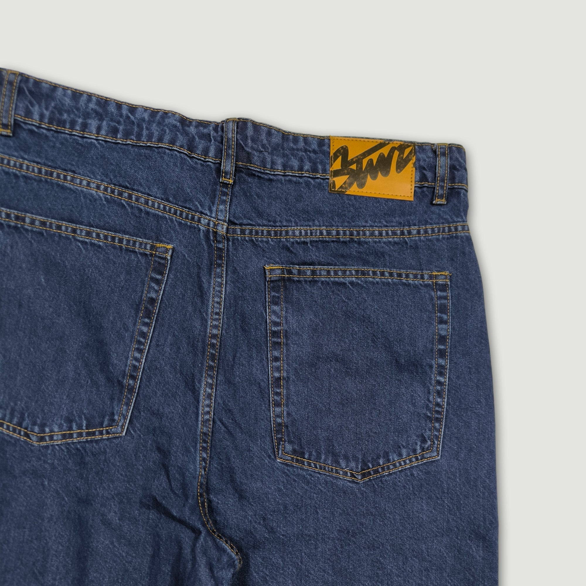 Men Baggy Fit Ripped Jean - Dark Blue