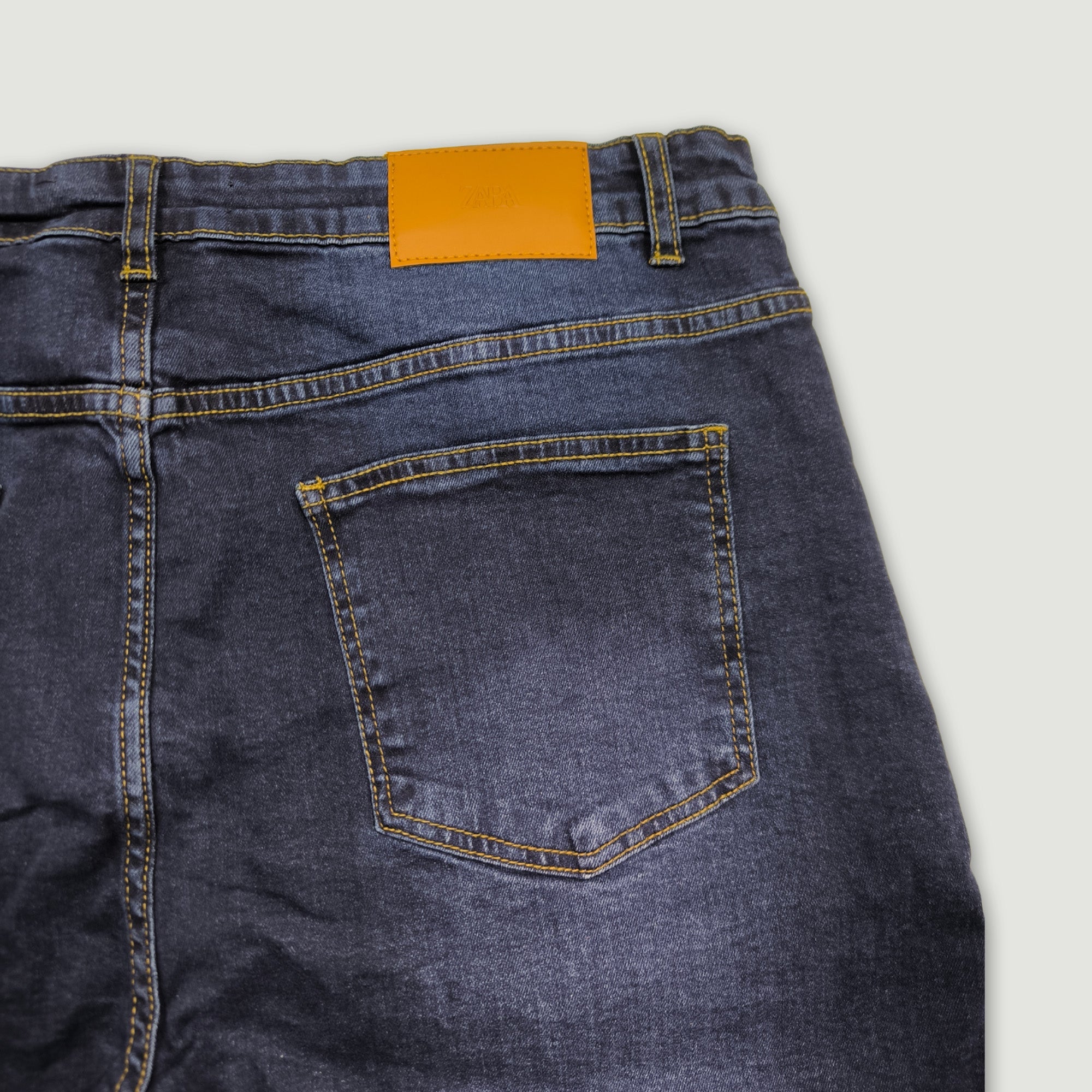 Men Slim Fit Denim Short – Dark Blue