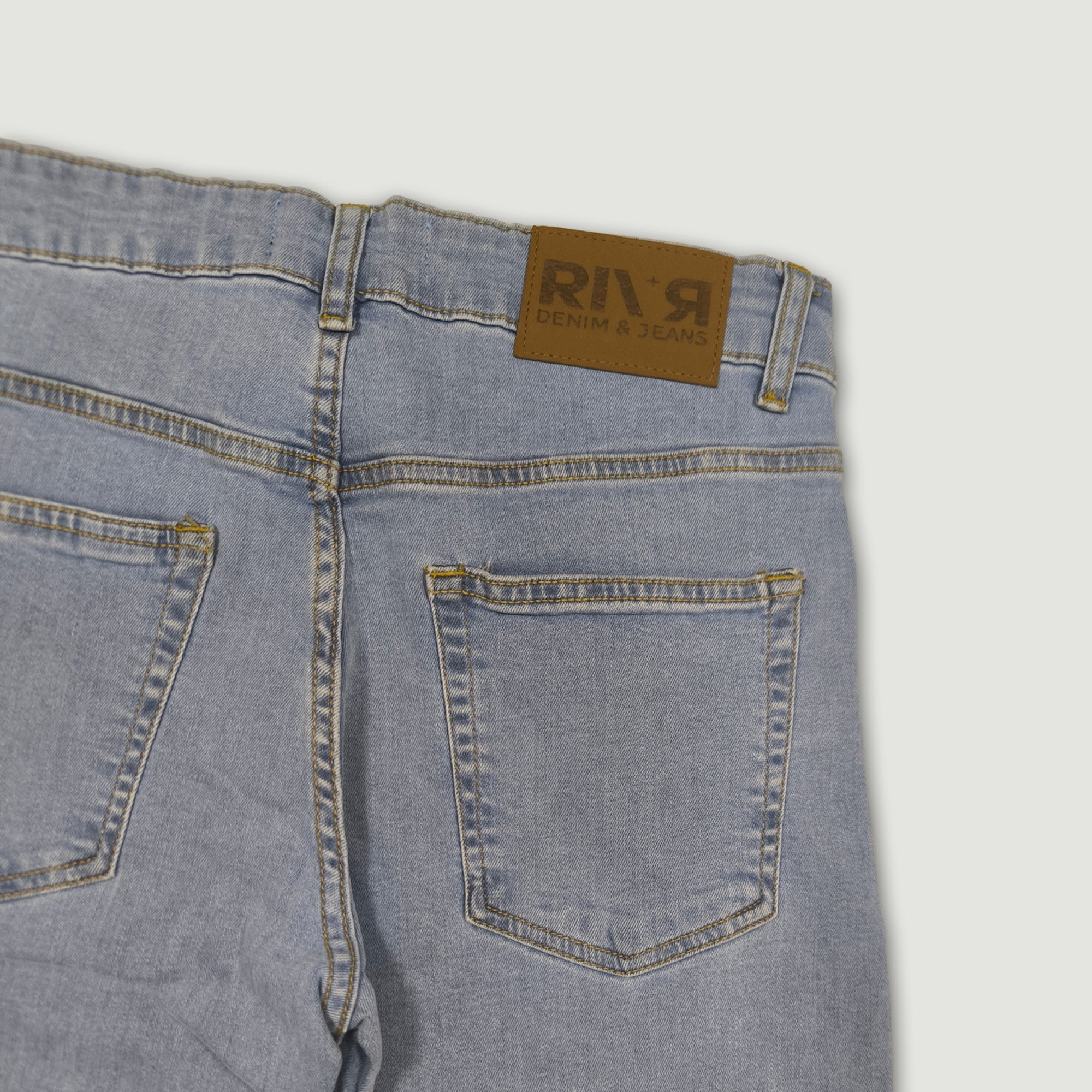 Men Slim Fit Stretch Jean - Ice Blue