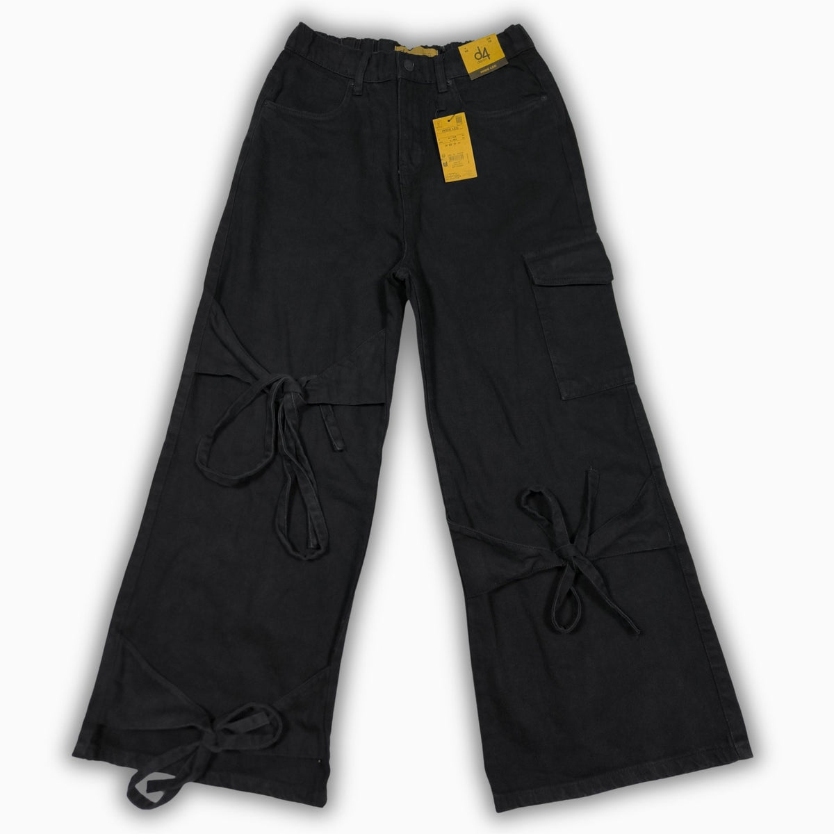 Women Wide Leg Jeans 23099 in Black, photo 3