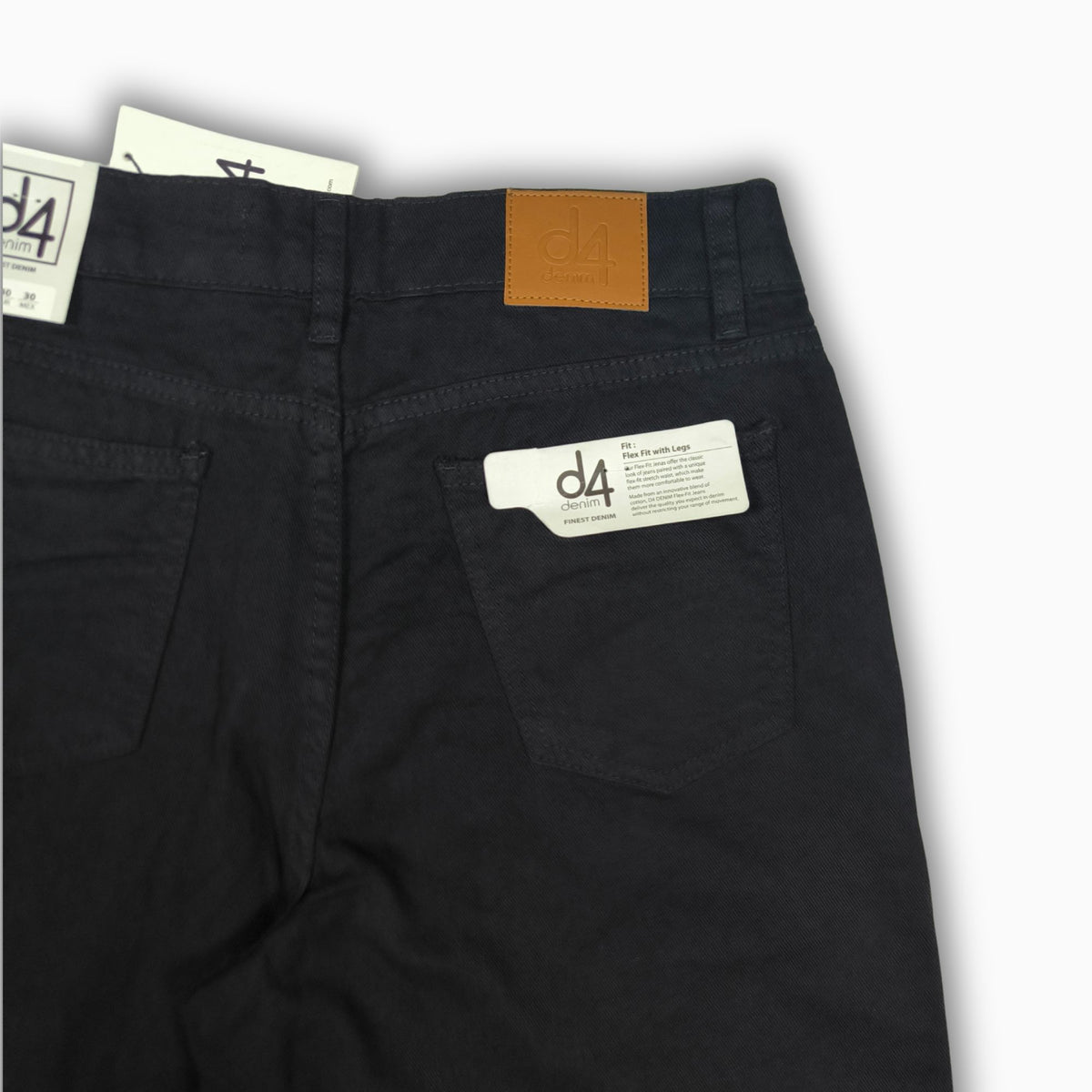 Women Wide Leg Jeans 23074 in Black, photo 6