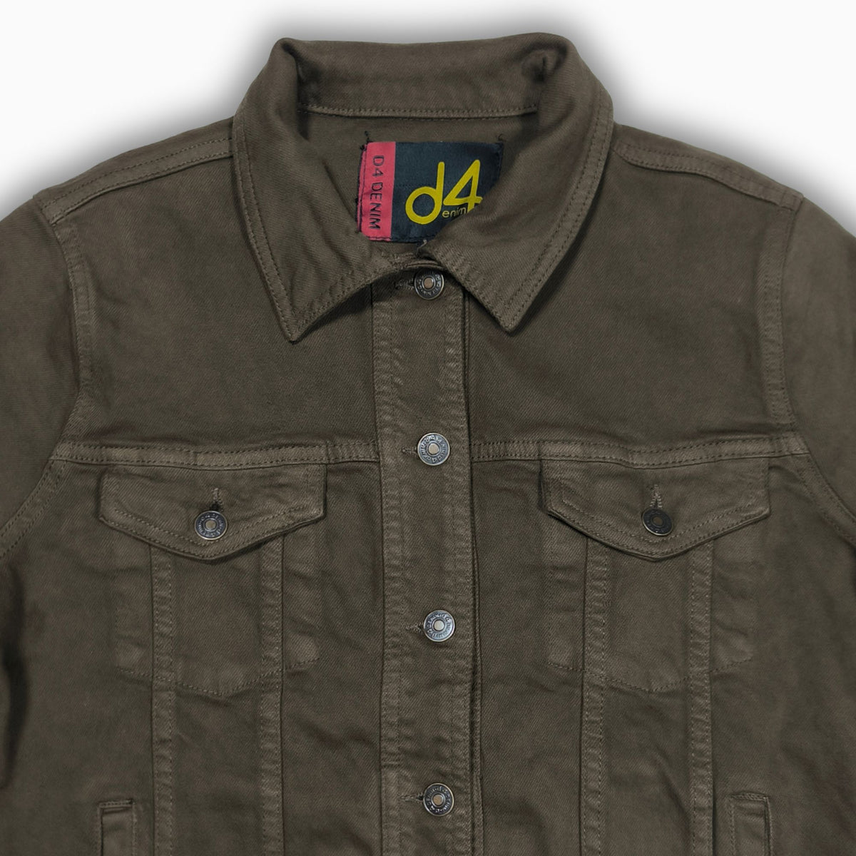 Women Classic Denim Jacket 23055 in Chocolate, photo 3
