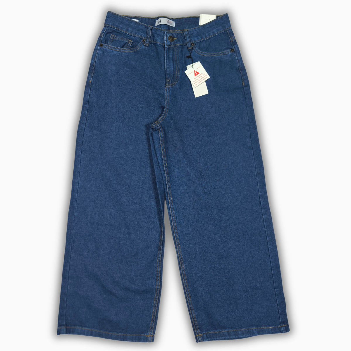 Women Wide Leg Jeans 23074 in Dark Blue, photo 3