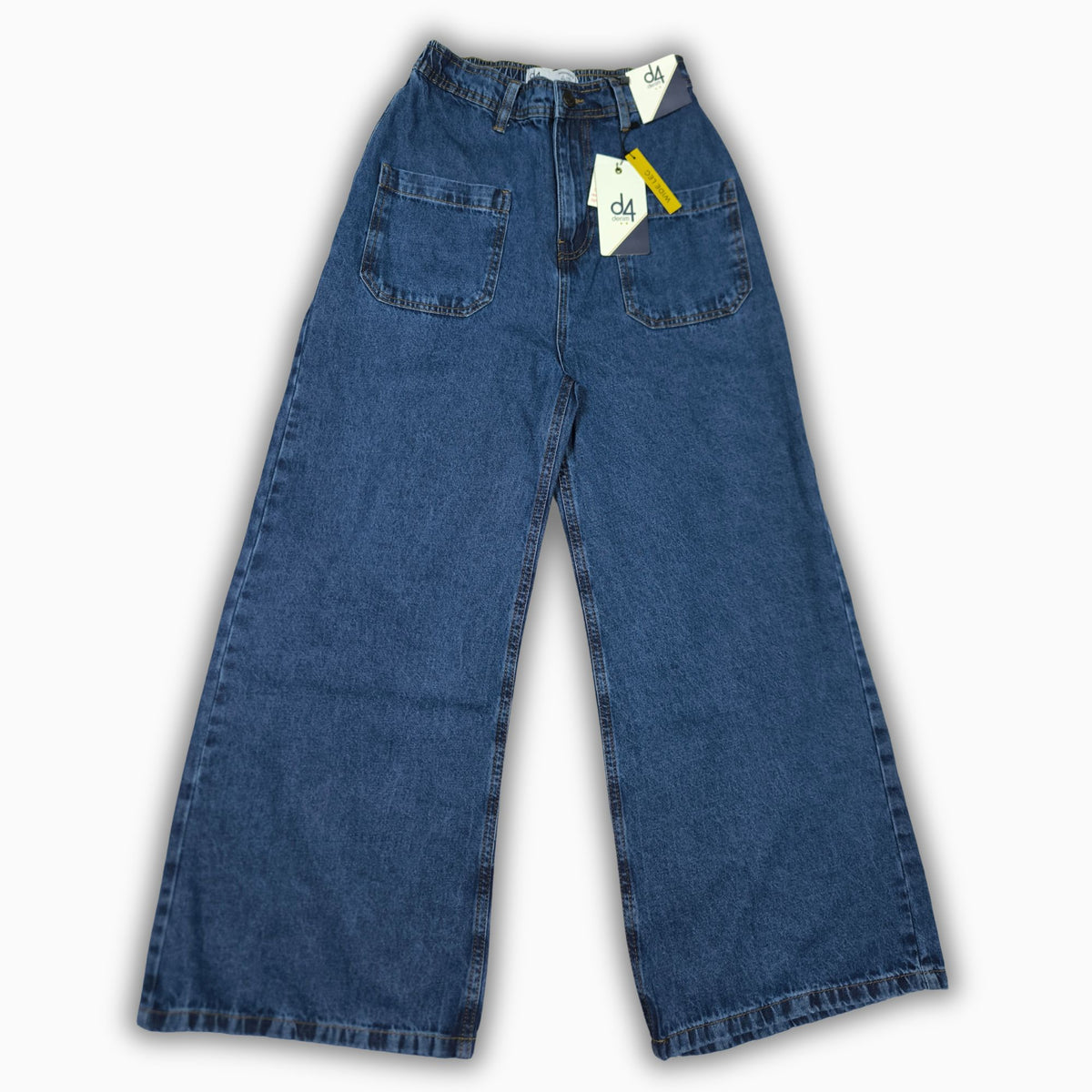Women Wide Leg Jeans 23107 in Dark Blue, photo 3
