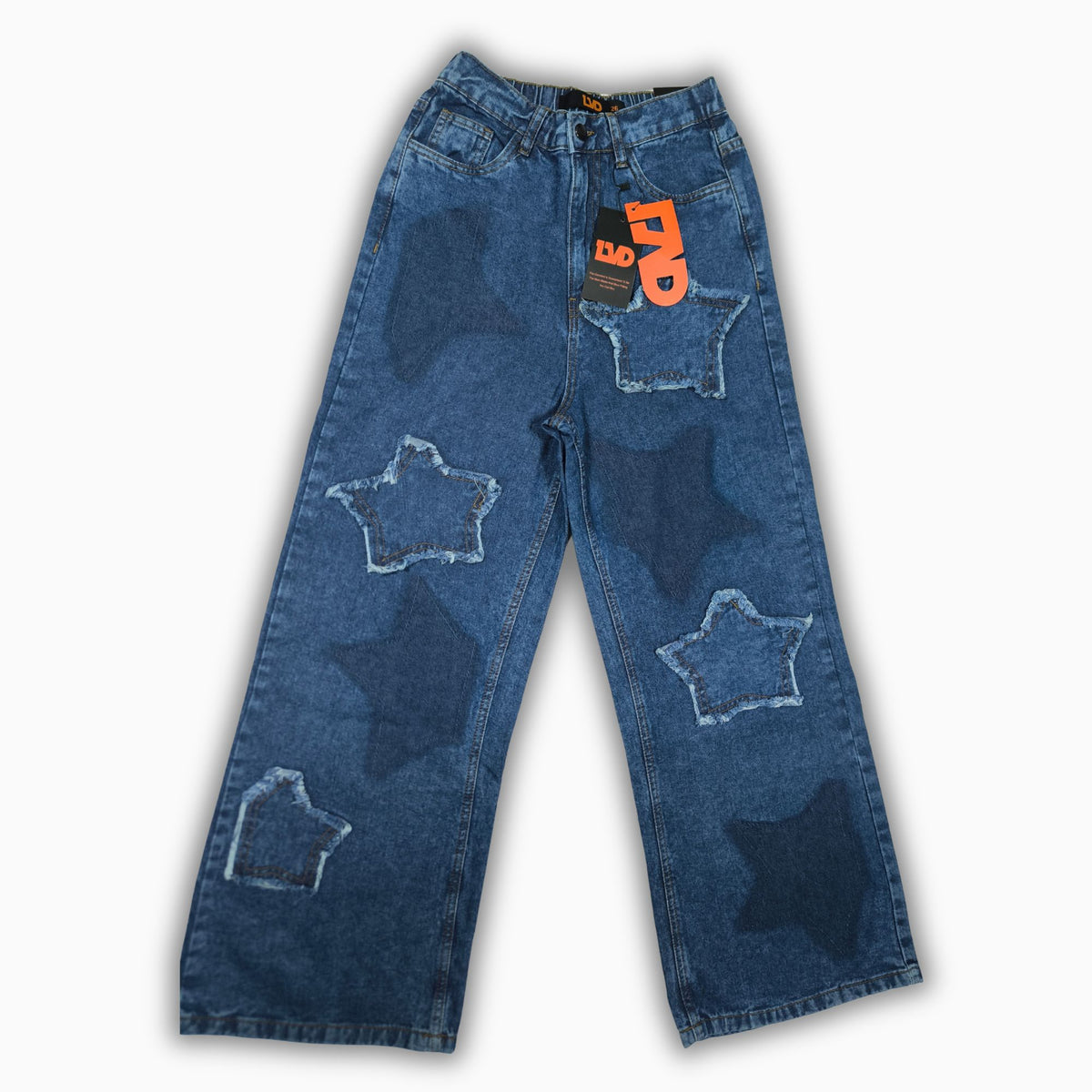 Women Wide Leg Jeans 23108 in Dark Blue, photo 3