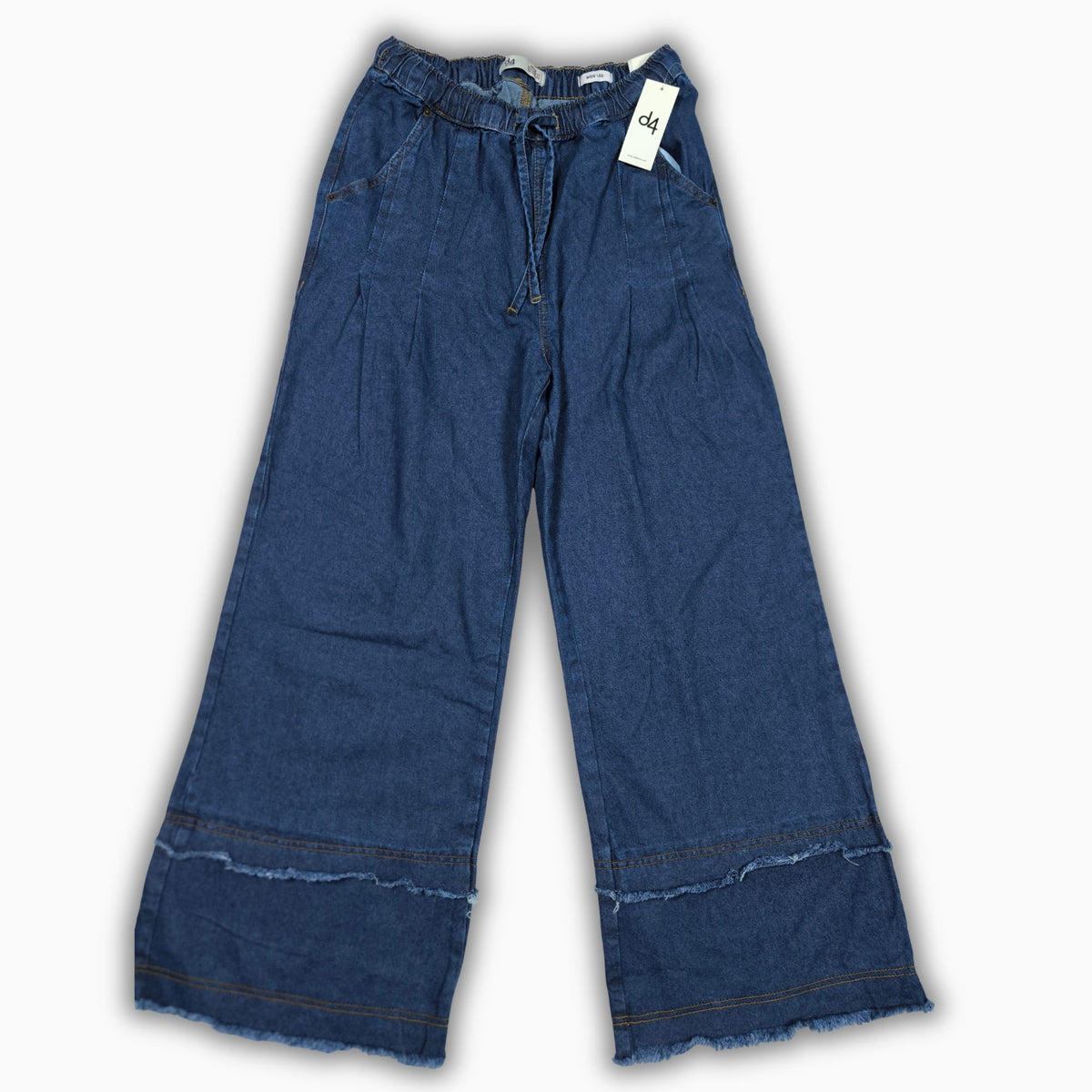 Women Wide Leg Jeans 23103 in Dark Blue, photo 3
