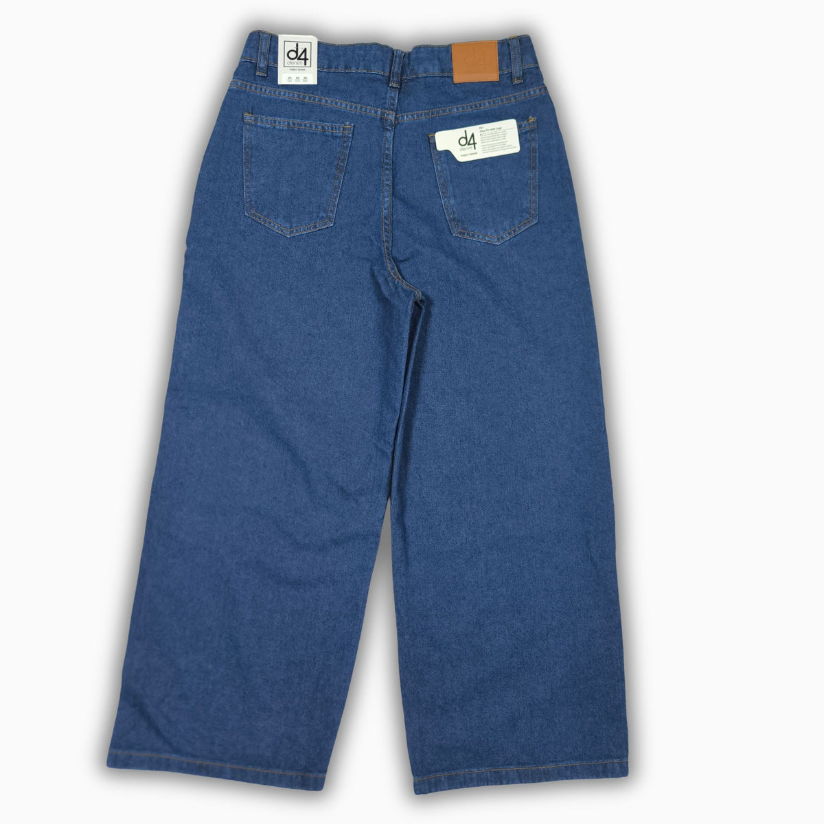 Women Wide Leg Jeans 23074 in Dark Blue, photo 4
