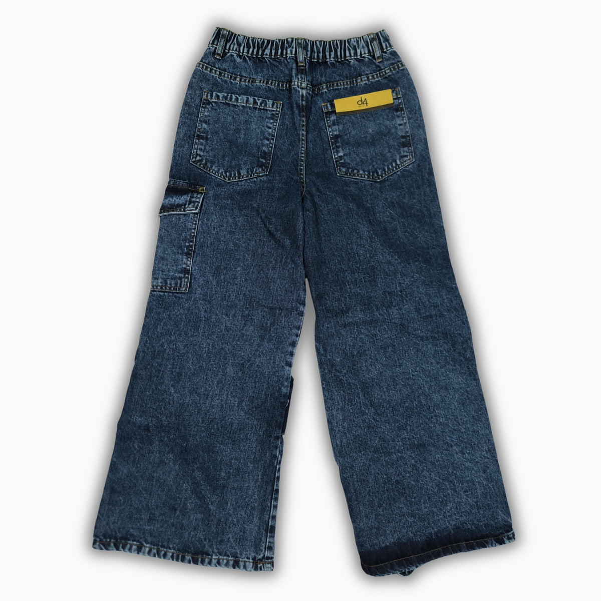 Women Wide Leg Jeans 23099 in Dark Blue, photo 4