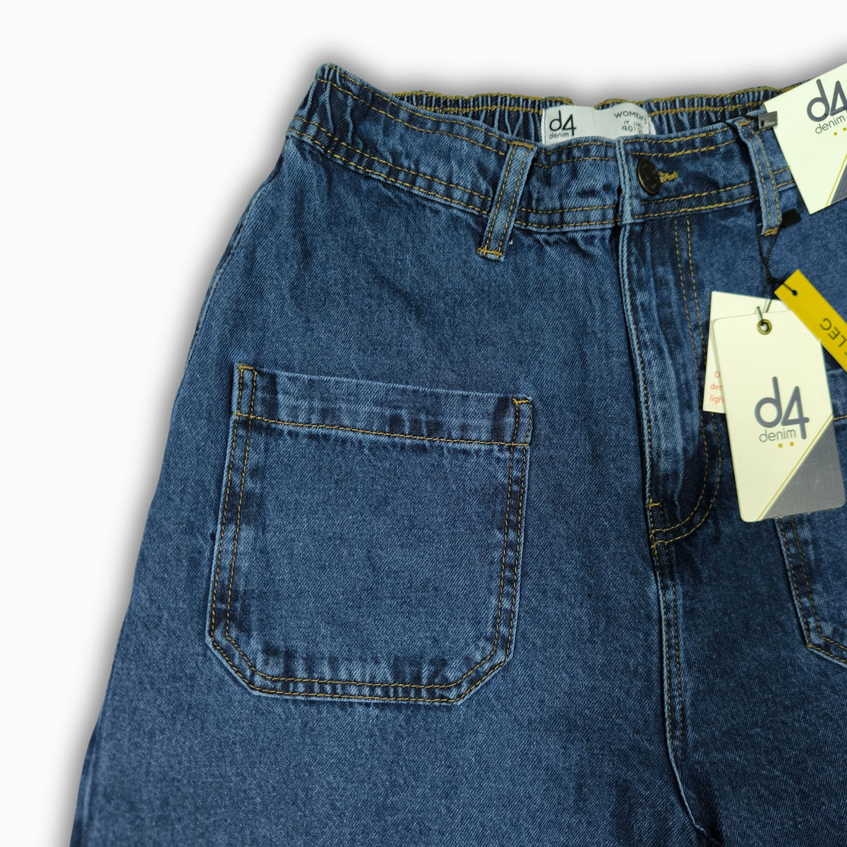 Women Wide Leg Jeans 23107 in Dark Blue, photo 5