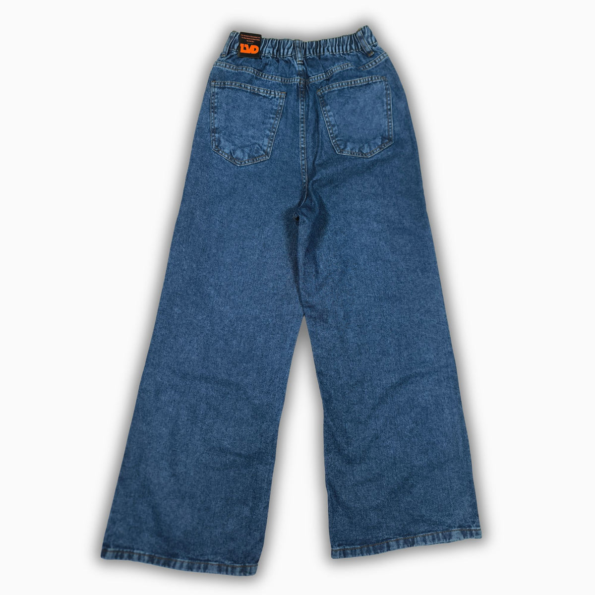 Women Wide Leg Jeans 23108 in Dark Blue, photo 4