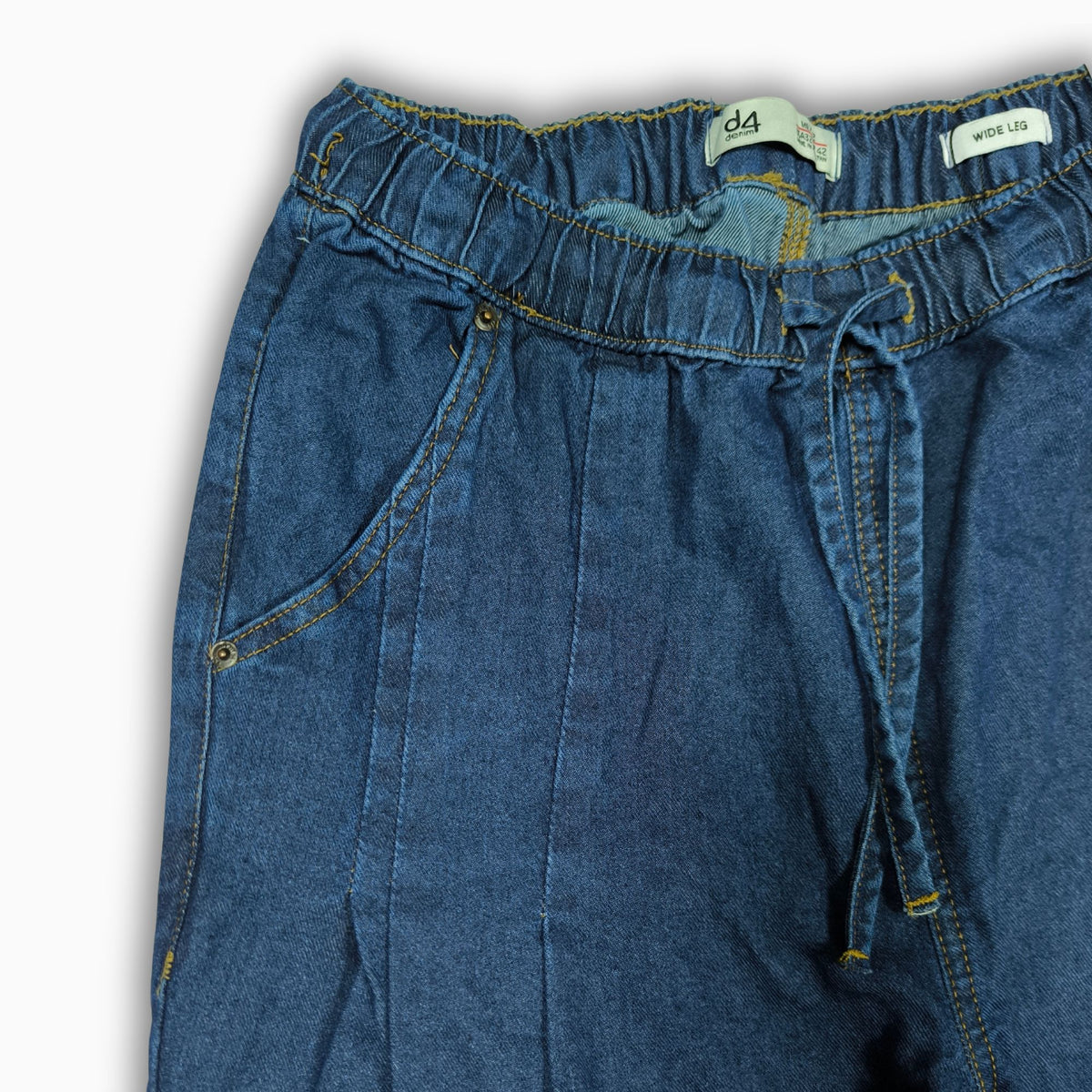 Women Wide Leg Jeans 23103 in Dark Blue, photo 5