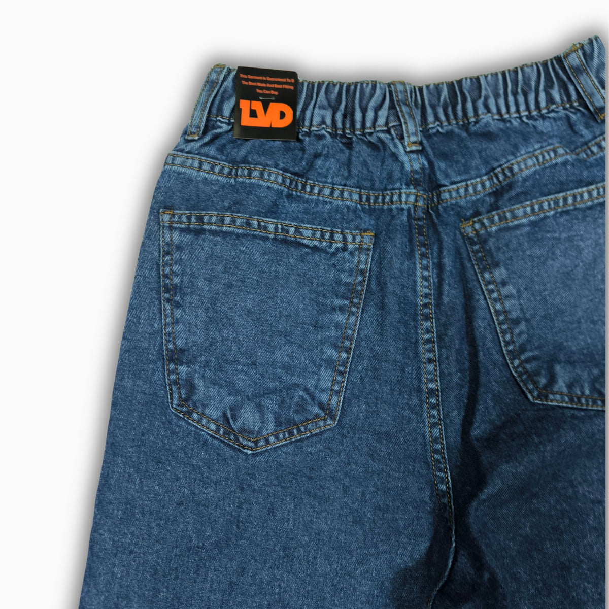 Women Wide Leg Jeans 23108 in Dark Blue, photo 5
