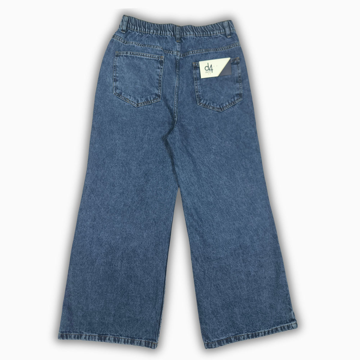 Women Wide Leg Jeans 23106 in Dark Blue, photo 4