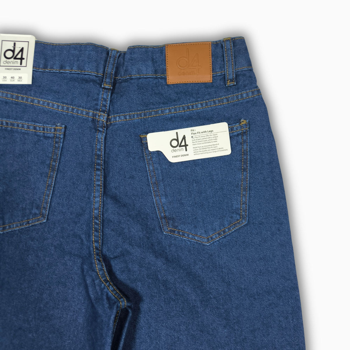 Women Wide Leg Jeans 23074 in Dark Blue, photo 6
