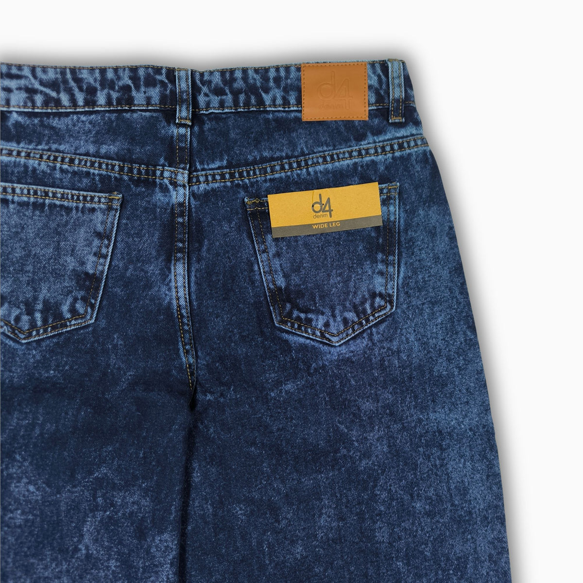 Women Wide Leg Jeans 23097 in Dark Blue, photo 4