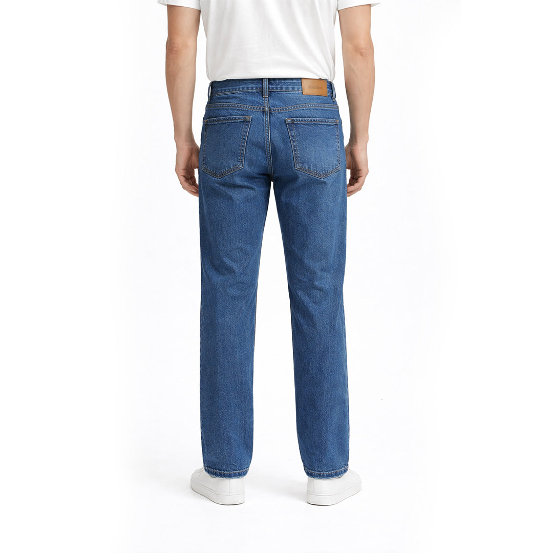 Men Smart Fit Ripped Jean - Dark Blue