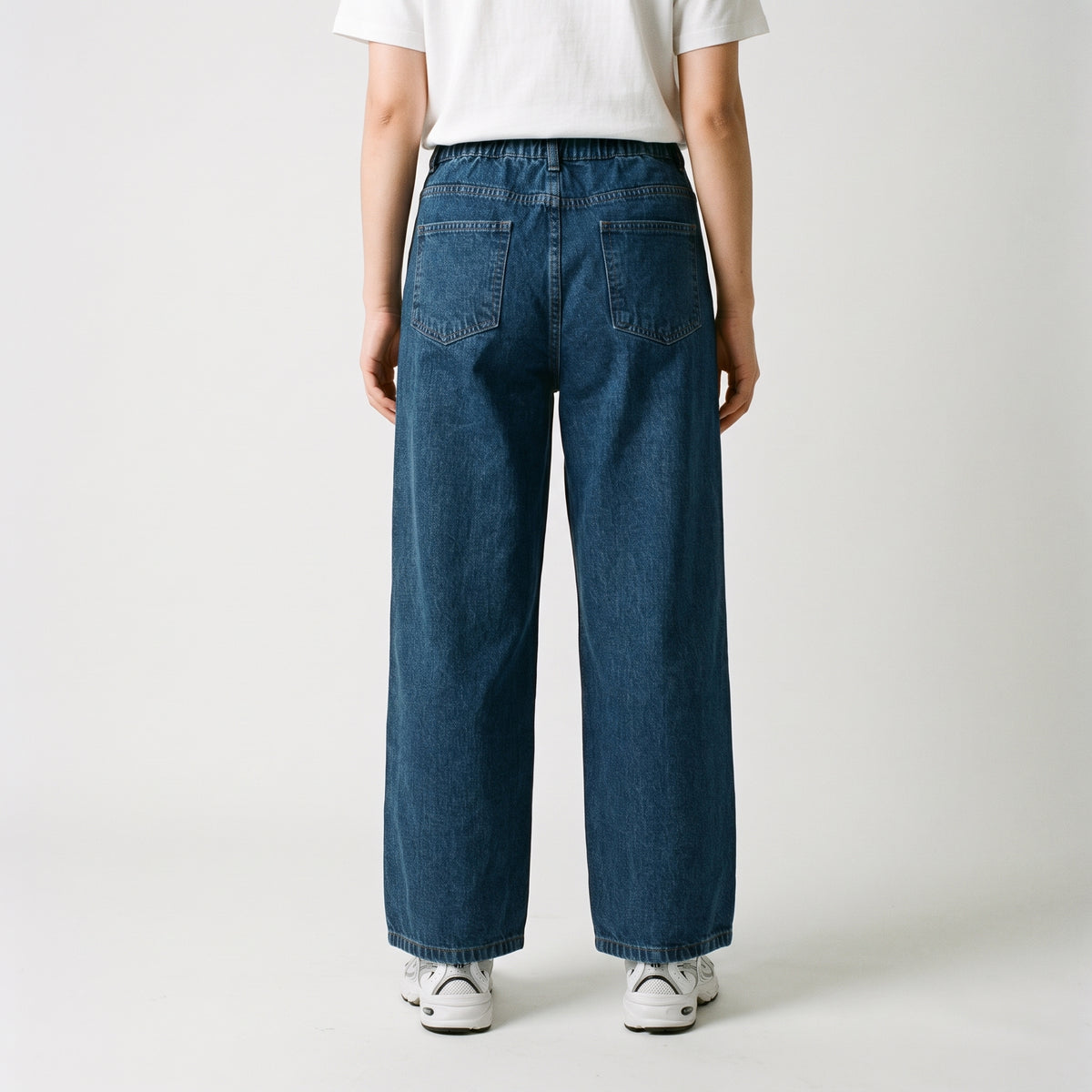 Women Wide Leg Jeans 23110 in Medium Blue, photo 2