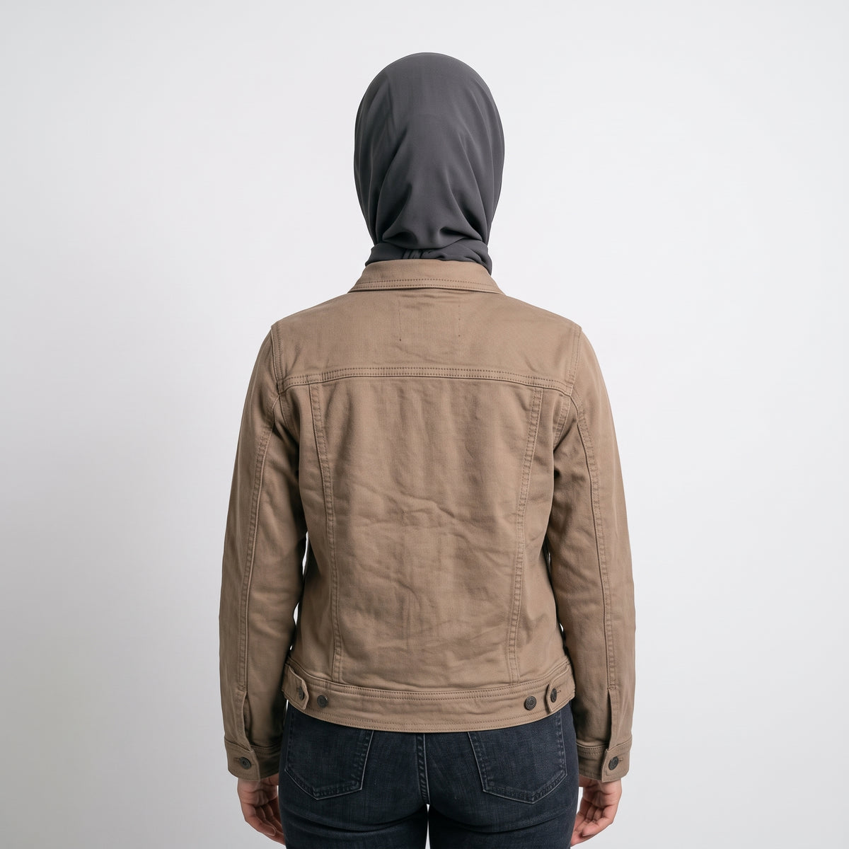 Women Classic Denim Jacket 23055 - Mocha