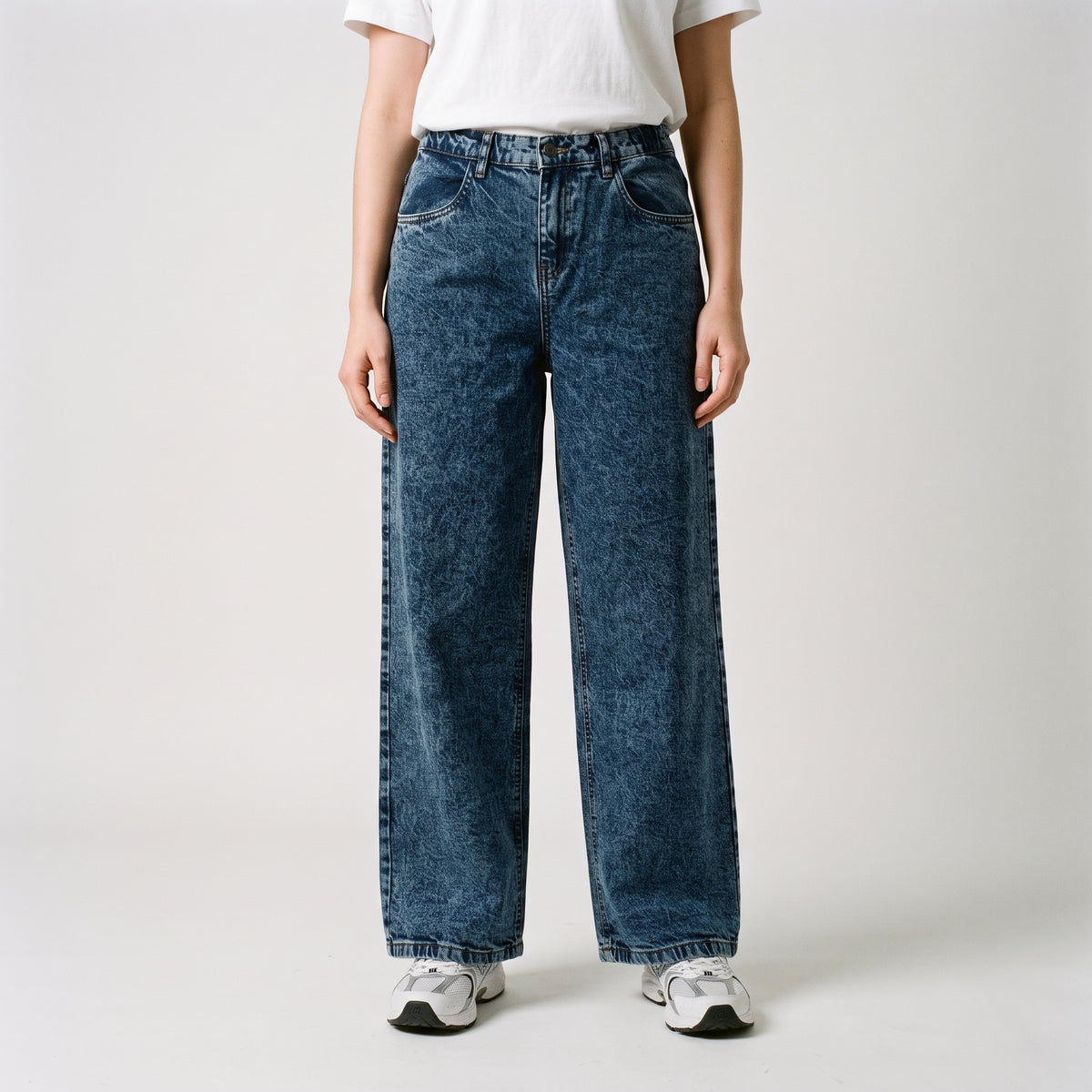 Women Wide Leg Jeans 23110 in Dark Blue, photo 1