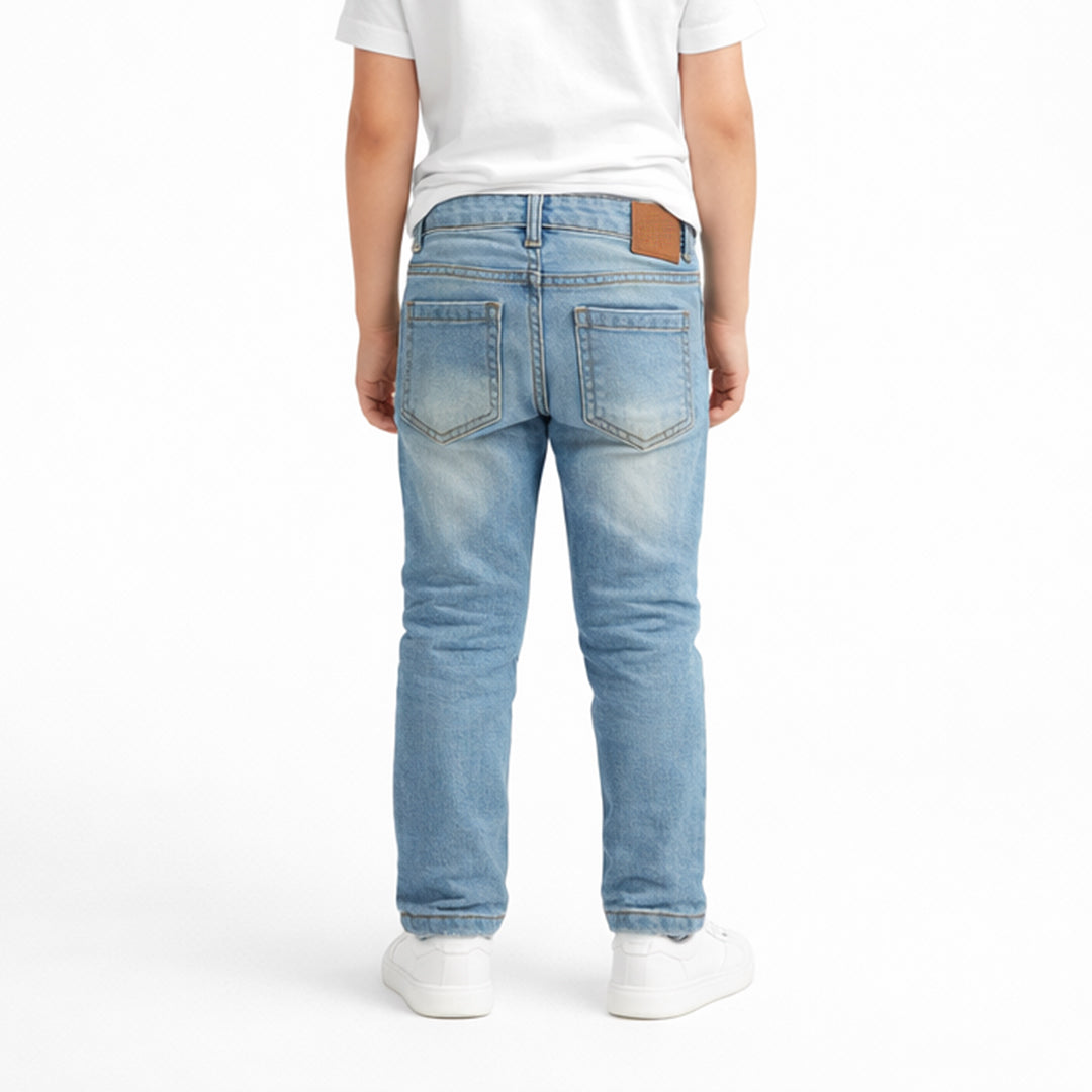 Boy Kids Essential Straight Fit Jean – Light Blue