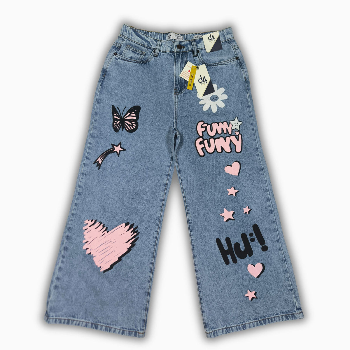 Women Wide Leg Jeans 23106 in Light Blue, photo 3