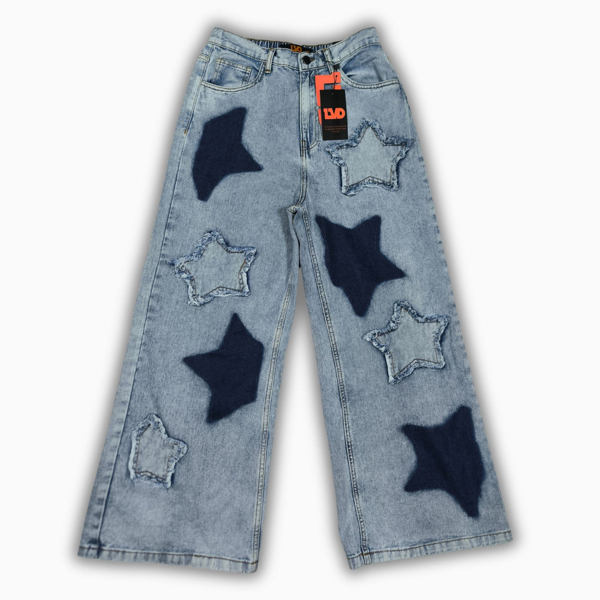 Women Wide Leg Jeans 23108 in Light Blue, photo 3