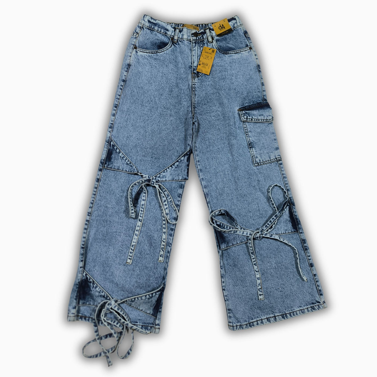 Women Wide Leg Jeans 23099 in Light Blue, photo 3