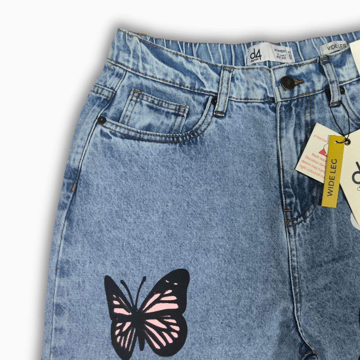 Women Wide Leg Jeans 23106 in Light Blue, photo 5