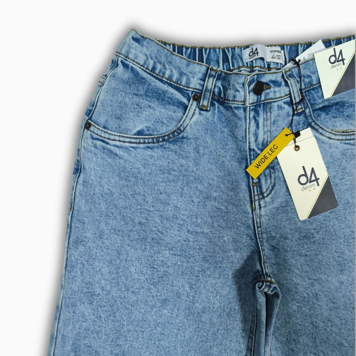 Women Wide Leg Jeans 23110 in Light Blue, photo 5