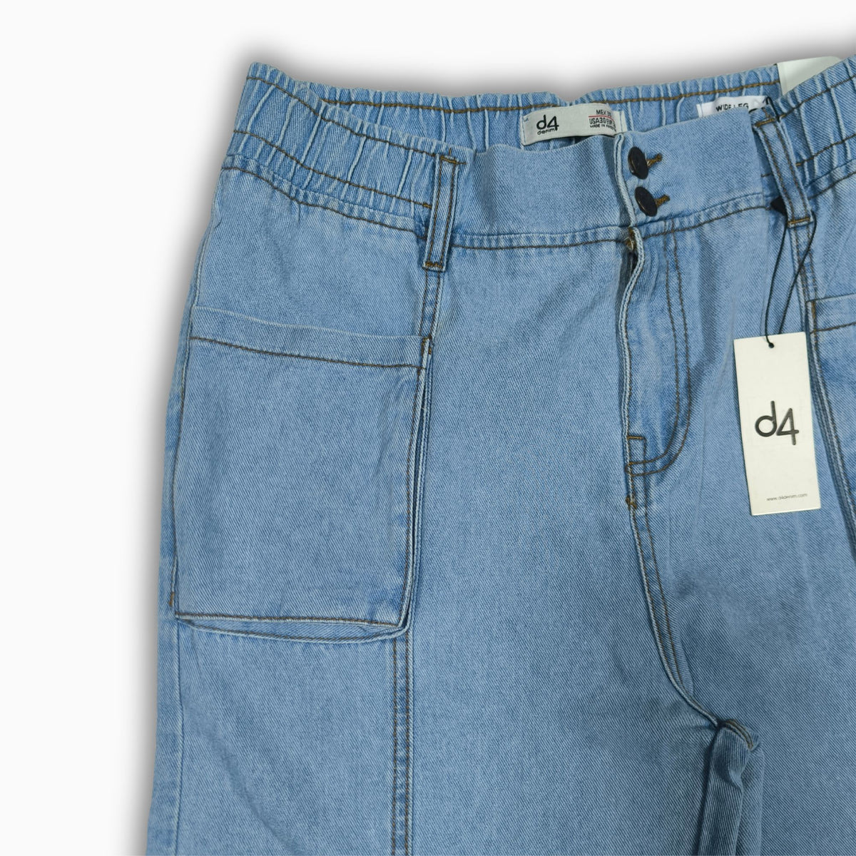 Women Wide Leg Jeans 23102 in Light Blue, photo 5