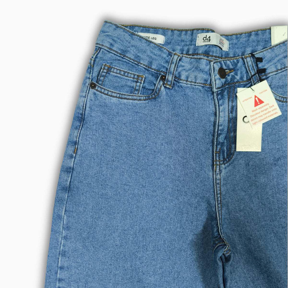 Women Wide Leg Jeans 23074 in Light Blue, photo 5