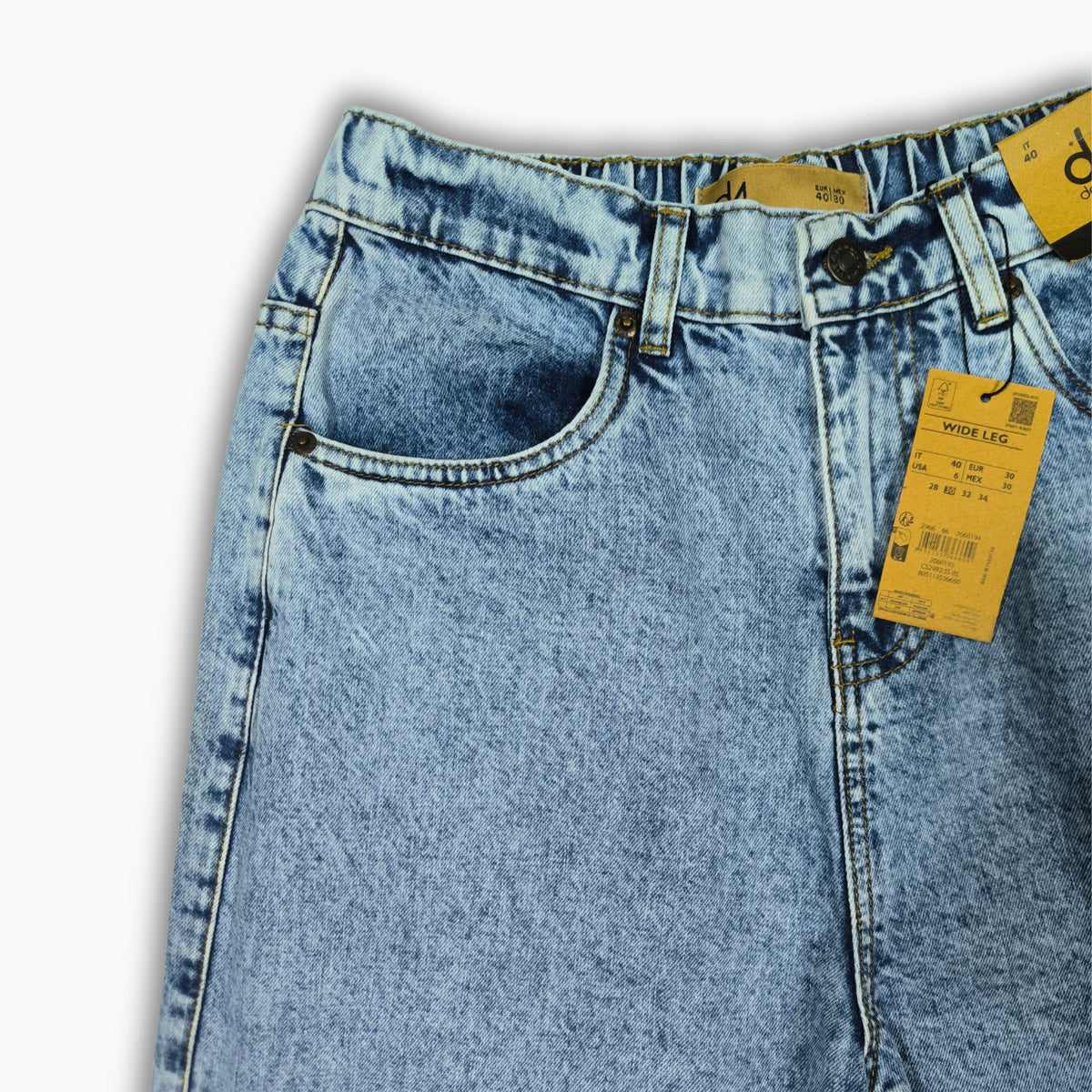 Women Wide Leg Jeans 23099 in Light Blue, photo 5