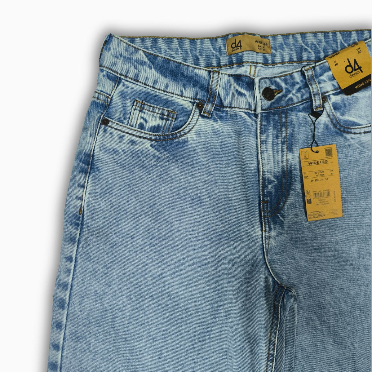 Women Wide Leg Jeans 23097 in Light Blue, photo 5