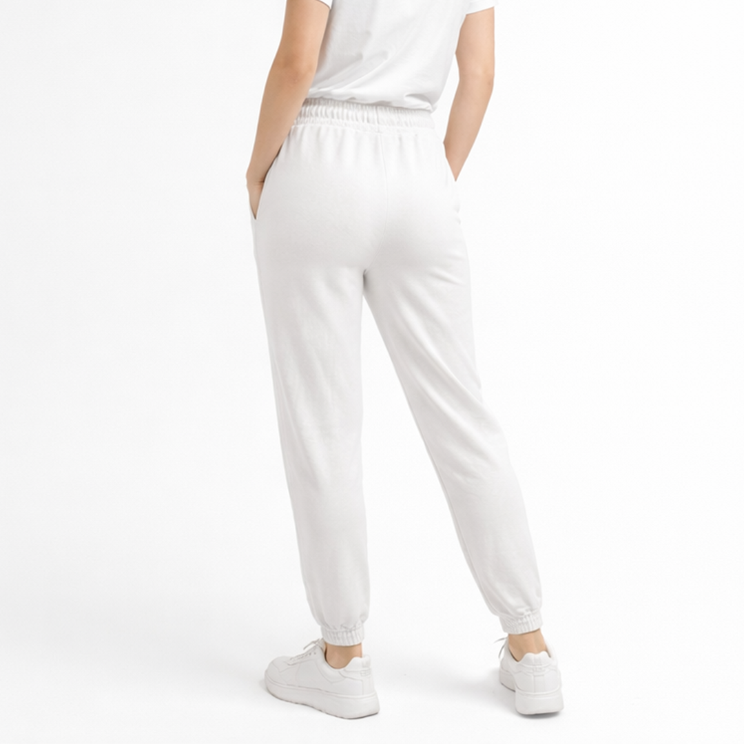 Women Comfort Fit Trouser - White