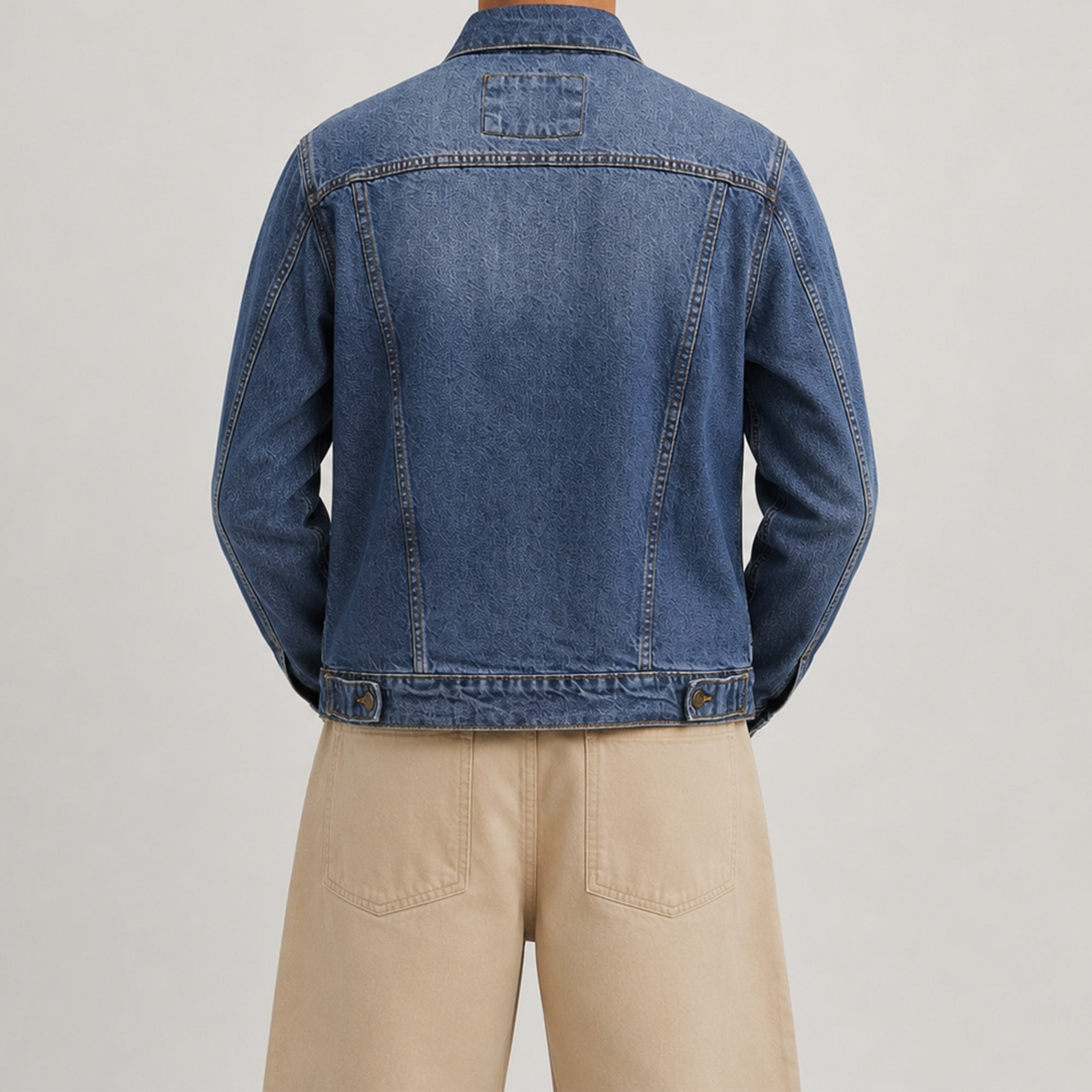 Men classic Denim Jacket – Medium Blue